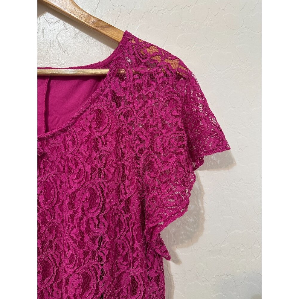 Y2K Simply Emma Womans Crochet Top Size 1X Boho Fairy Feminine Western Boho Work - Picture 6 of 15